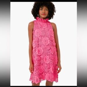 Tuckernuck Hibiscus Guipure Lace Blythe Dress Size Large